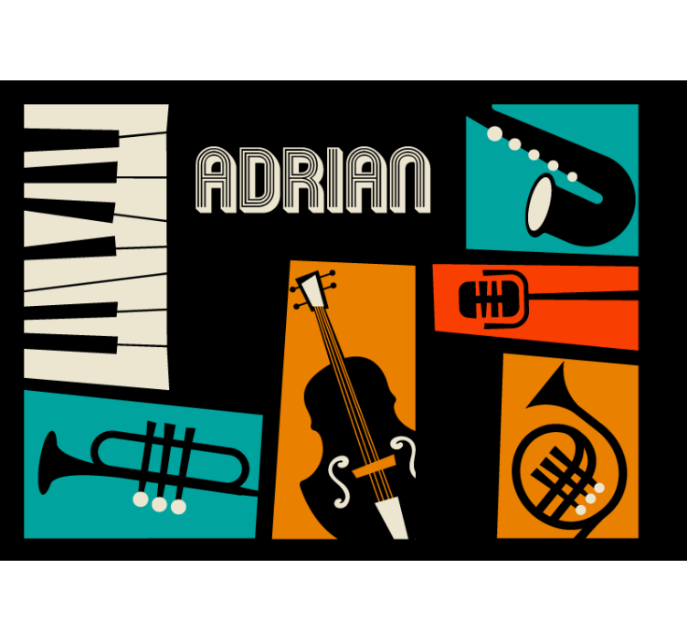 Musikkinstrumenter fototapet musikk - Tenstickers