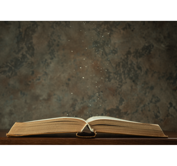 Magisk bok fototapet fantasi - Tenstickers