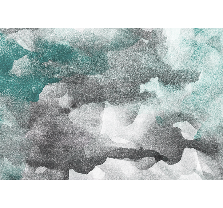 Fototapet abstrakt teksturerte grå bølger - Tenstickers