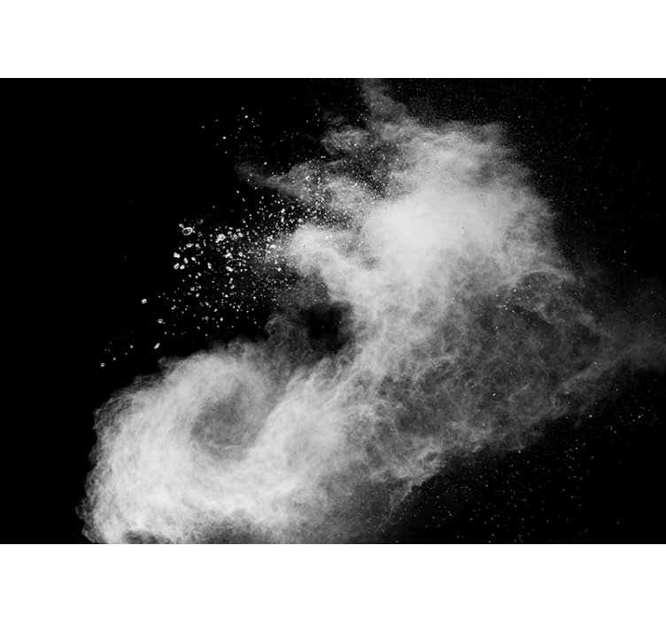 Eksplosjon av hvitt pulver fototapet ekteskap - Tenstickers