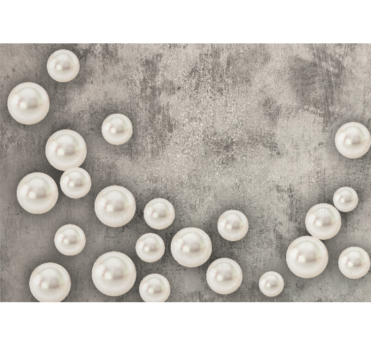 Delikat perleoppsett fototapet andre teksturer og mønstre - Tenstickers