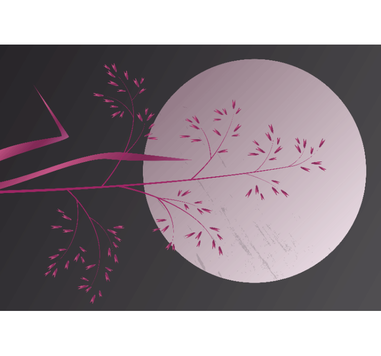 Fototapet zen miljø med rolig botanisk motiv - Tenstickers