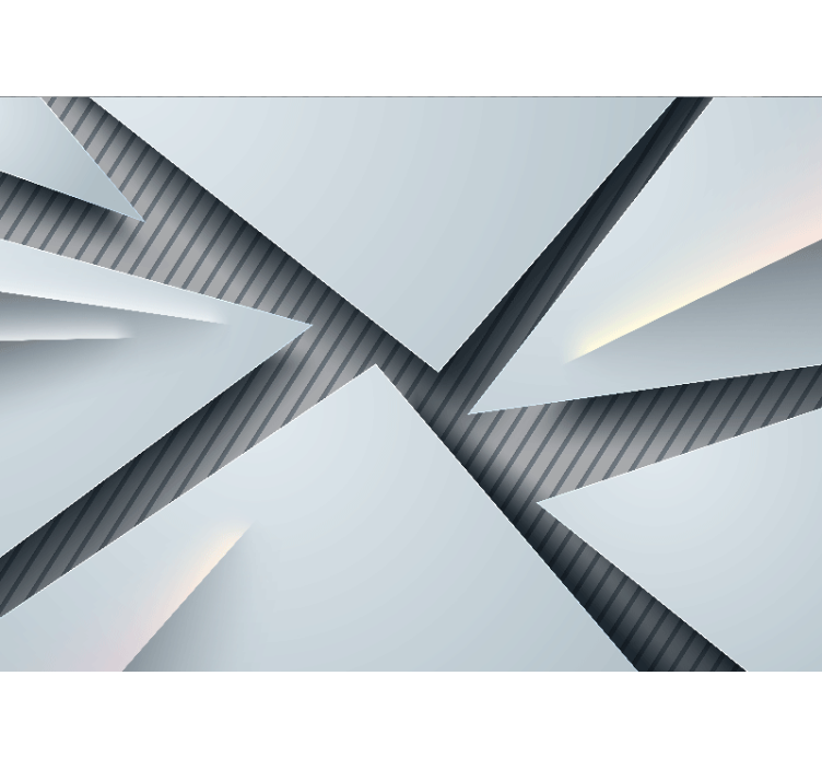 Fototapet abstrakt geometriske lagde former - Tenstickers