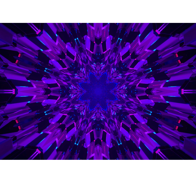 Fototapet abstrakt geometrisk stjernesystem - Tenstickers