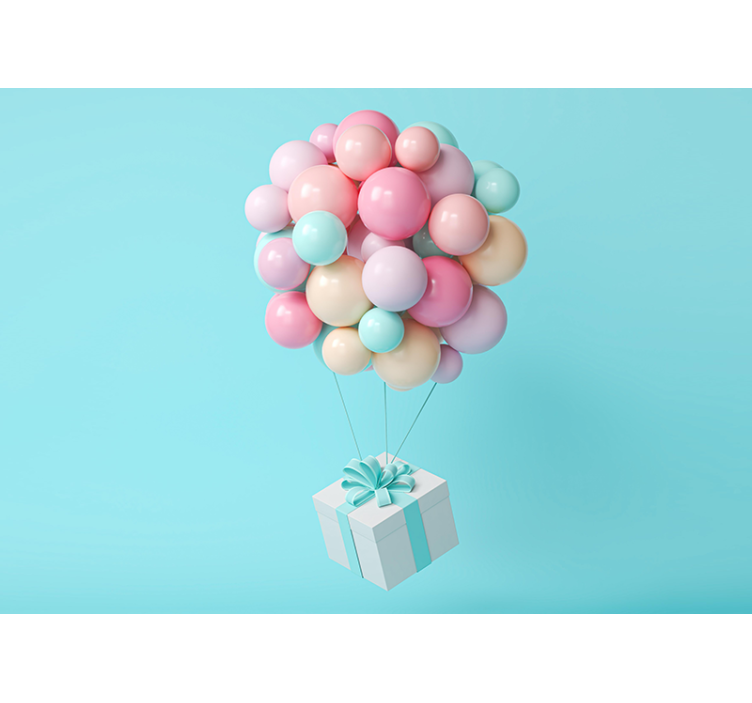 Ballonggjeng Fototapet baby - Tenstickers