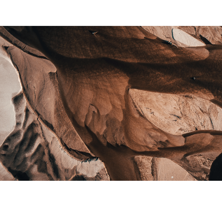 Fototapet abstrakt med teksturerte sandmønstre - Tenstickers