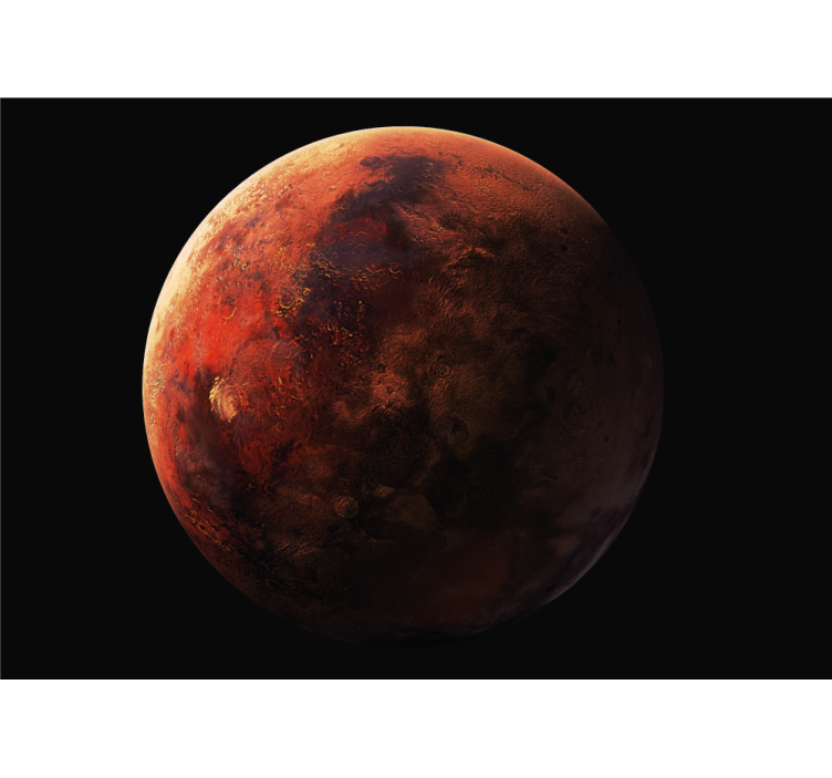 Fototapet verdensrommet mars planetoverflate - Tenstickers