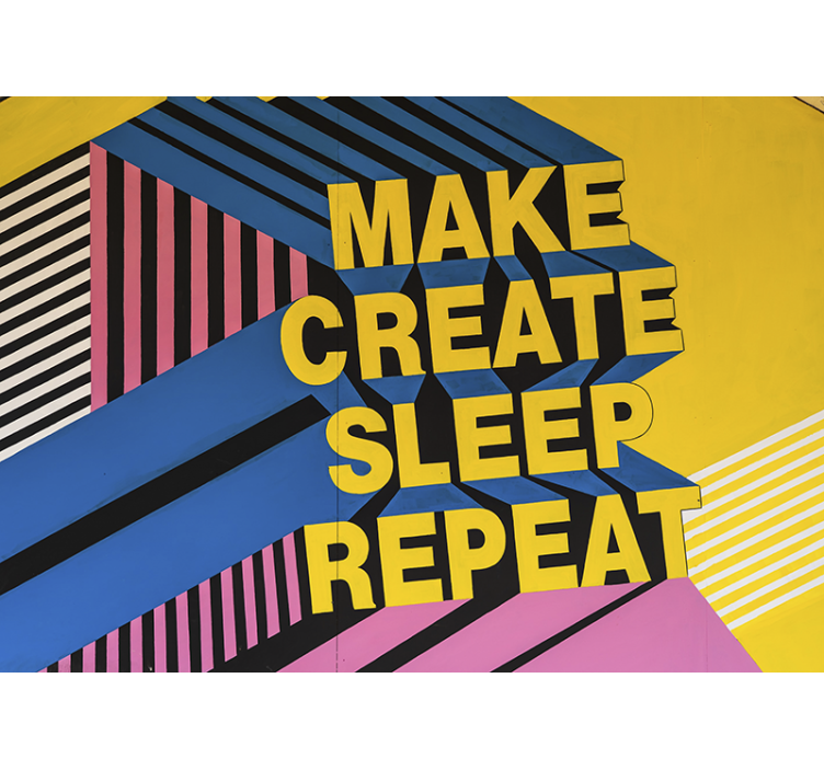 Fototapet sagn kreativt livsmotto - Tenstickers