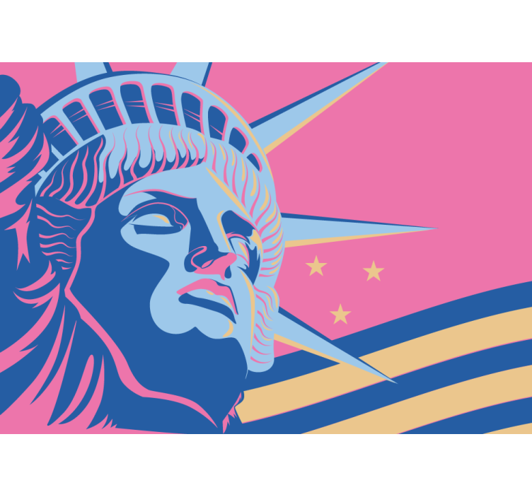 Fototapet byer frihetsmonumentet - Tenstickers