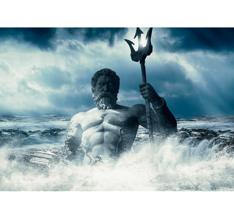 Poseidon kunstdesign fototapet klassisk kunst - Tenstickers