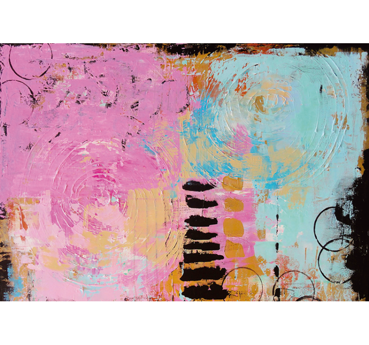 Fototapet abstrakt fargerike sviller - Tenstickers