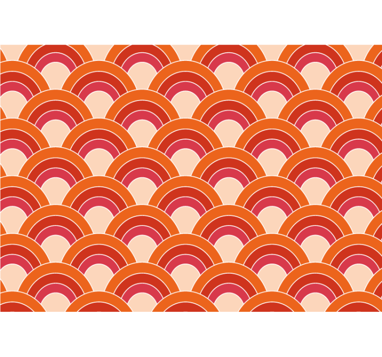 Fototapet tekstur lagdelt sirkulært mønster - Tenstickers