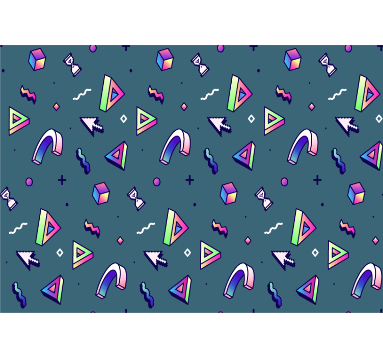 Fototapet kjærlighet geometrisk formutforskning - Tenstickers