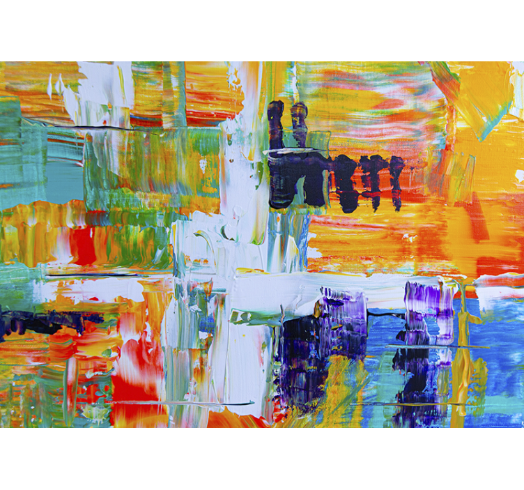 Fototapet kunst livlig abstrakt komposisjon - Tenstickers