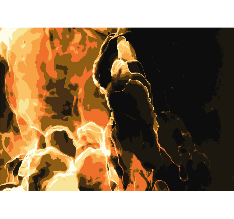 Fototapet abstrakt brennende mønster - Tenstickers