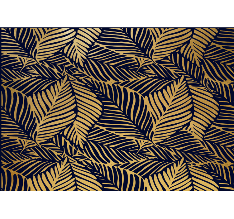 Fototapet natur med detaljerte bladmønstre - Tenstickers