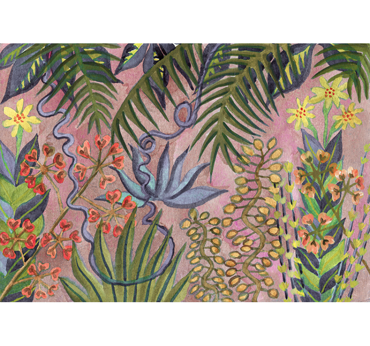 Fototapet natur tropisk planteutstilling - Tenstickers