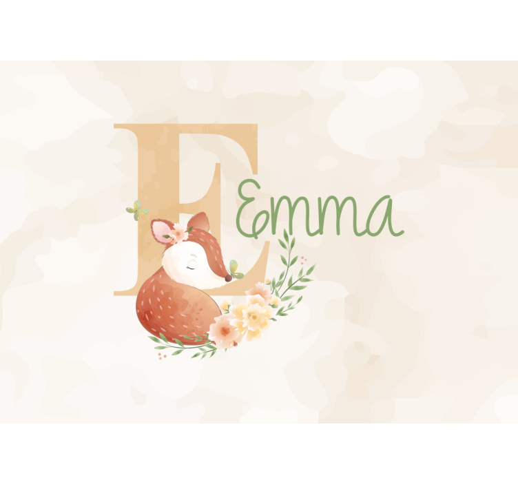 Fototapet spedbarn personlig revdesign - Tenstickers