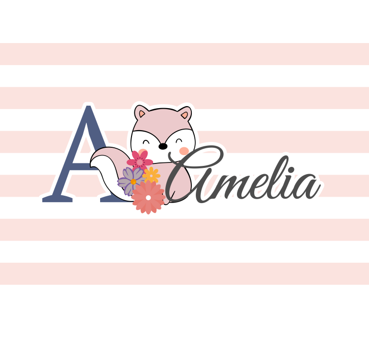 Fototapet spedbarn søtt revedesign - Tenstickers