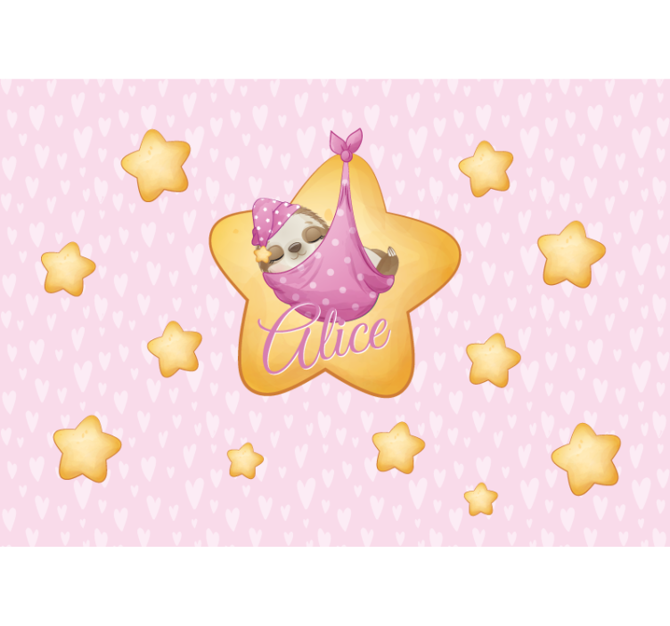 Fototapet baby dovendyr i stjernene - Tenstickers