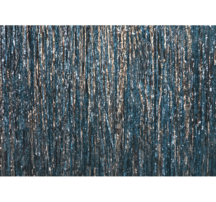 Glitret blå juledekorasjon jul fototapet - Tenstickers