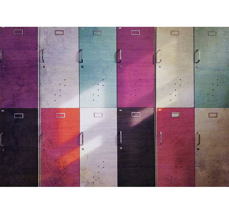 Fototapet musikk fargerike skapdører - Tenstickers