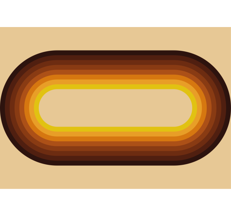 Retro sirkulært mønster fototapet tekstur - Tenstickers