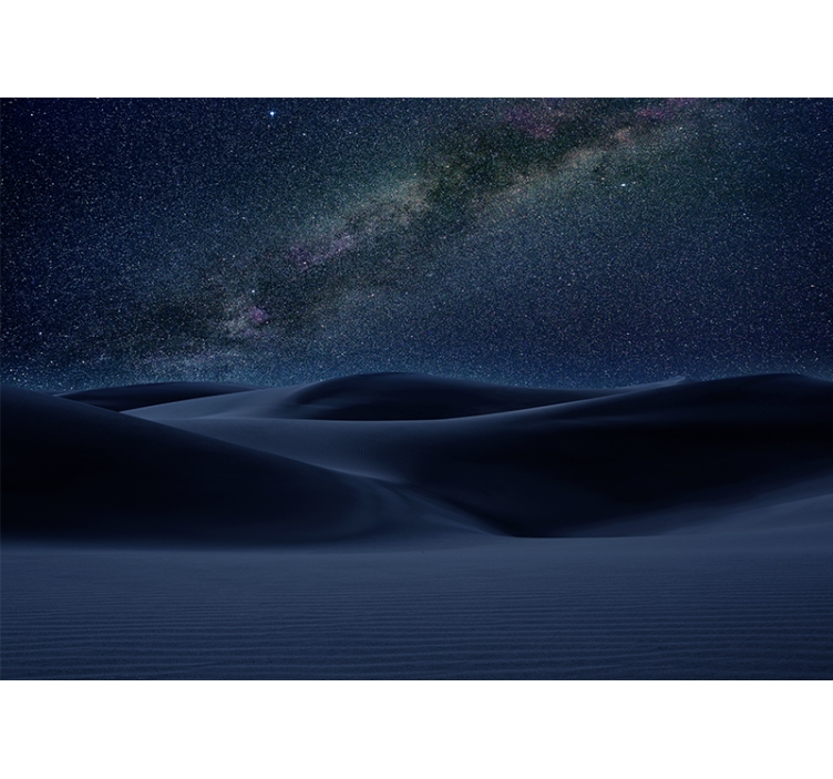 Fototapet verdensrommet stjerneklar nattlandskap - Tenstickers