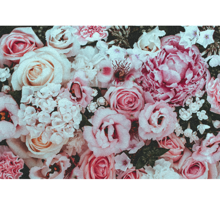 Fototapet blomster blomsteroppsats glede - Tenstickers