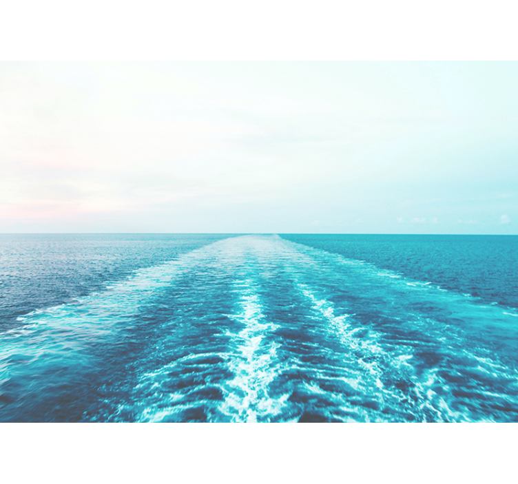Fototapet sjø havhorisont utsikt - Tenstickers