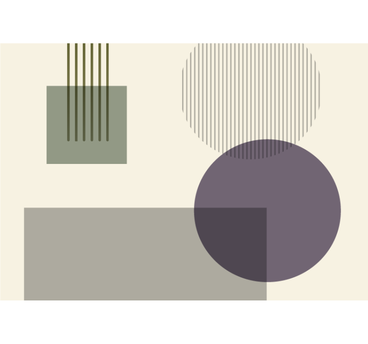 Fototapet abstrakt geometriske former lek - Tenstickers