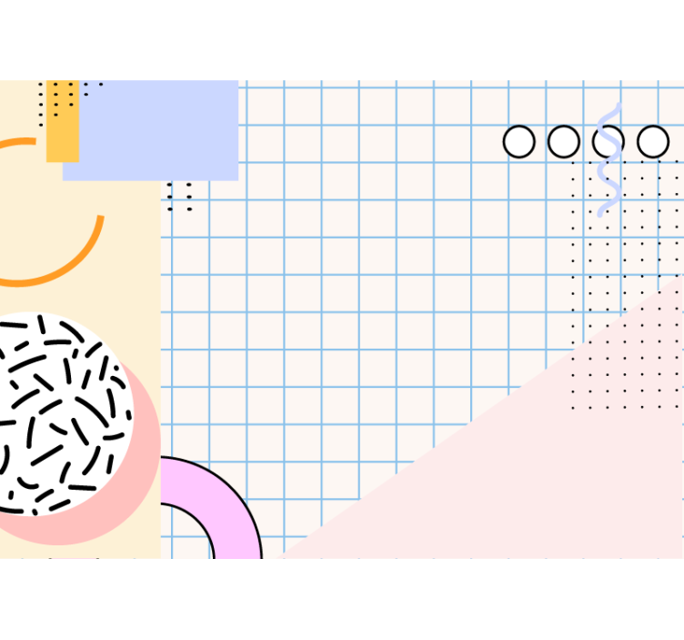 Fototapet abstrakt geometriske former konfigurasjon - Tenstickers