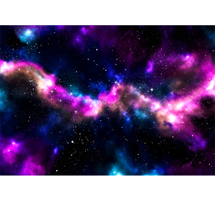 Fototapet verdensrommet kosmisk nebula landskap - Tenstickers