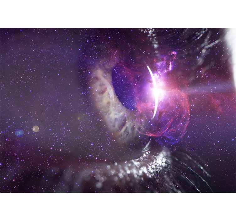 Fototapet verdensrommet galaktisk Øye perspektiv - Tenstickers