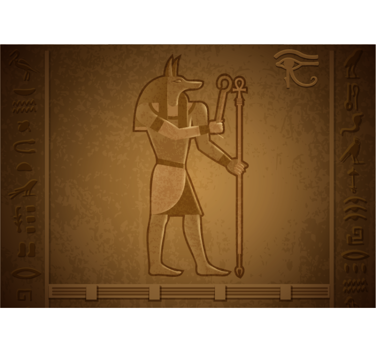 Fototapet dyr gammel egyptisk guddom - Tenstickers
