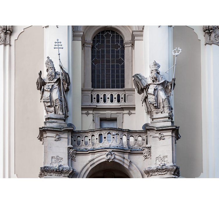 Fototapet klassisk kunst kongestatuer - Tenstickers