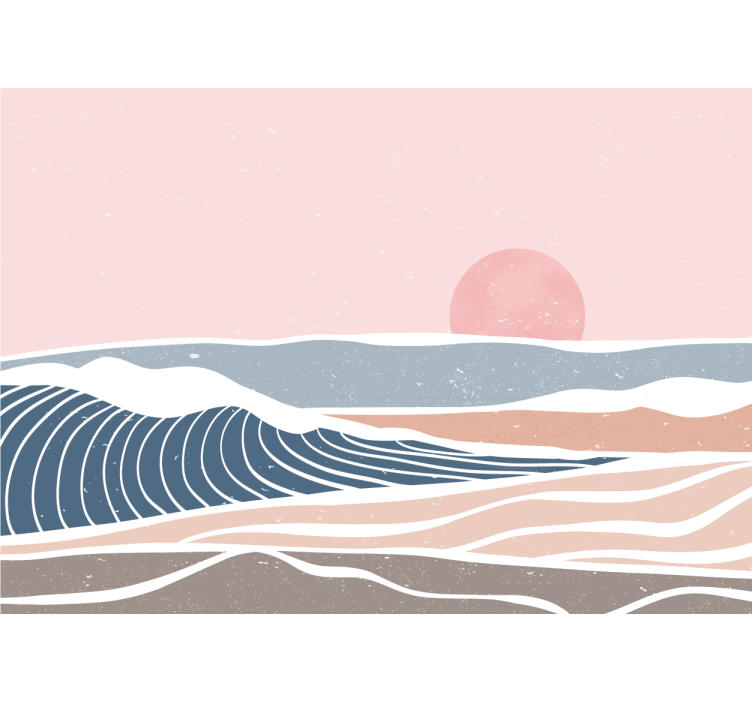 Fototapet natur rolig kystlandskap - Tenstickers