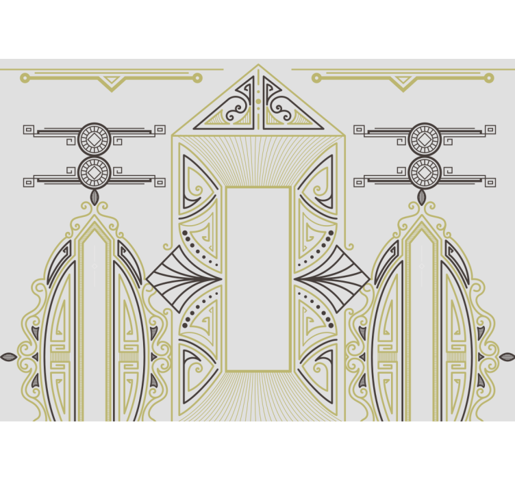 Fototapet kunst geometrisk eleganse - Tenstickers