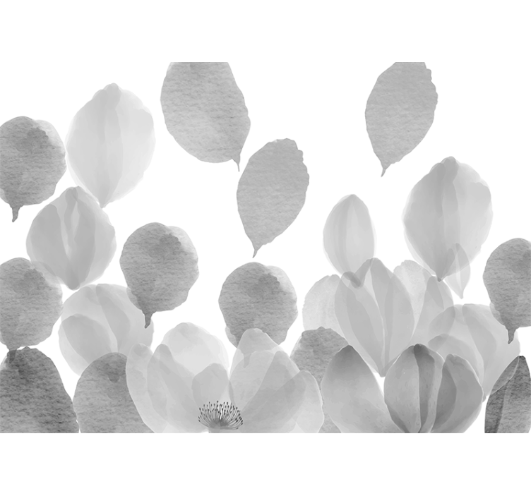 Fototapet valmue elegant bladdesign - Tenstickers