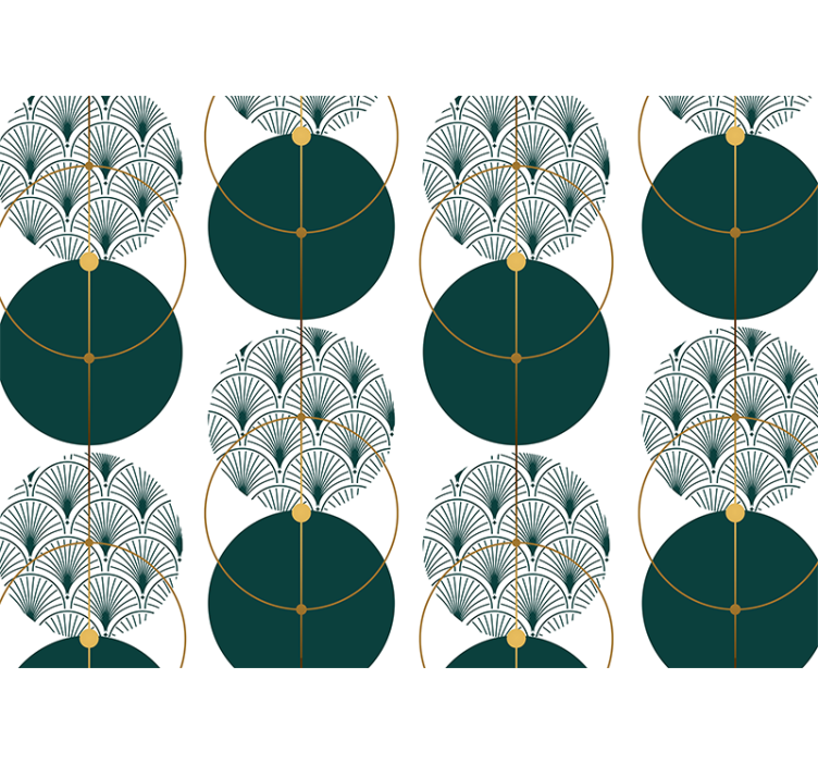 Fototapet tekstur geometriske vifte mønstre - Tenstickers