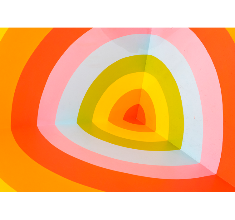 Fototapet abstrakt fargerike lagde buer - Tenstickers