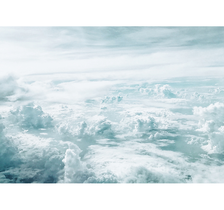 Skyer og is avslappende fototapet ekteskap - Tenstickers