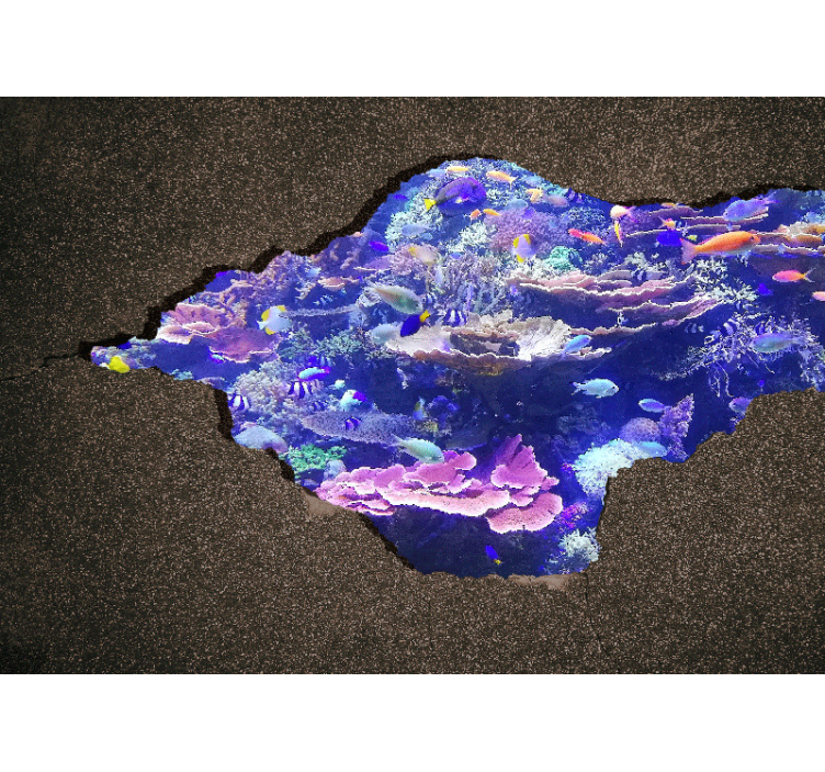 Fototapet natur korallandskap under bølgene - Tenstickers