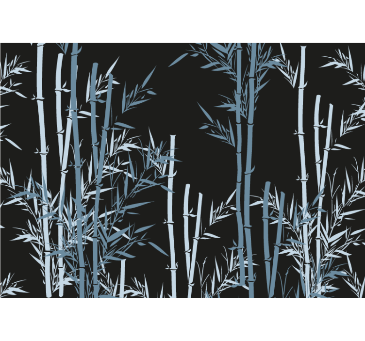 Fototapet bambus design av bambusskog - Tenstickers