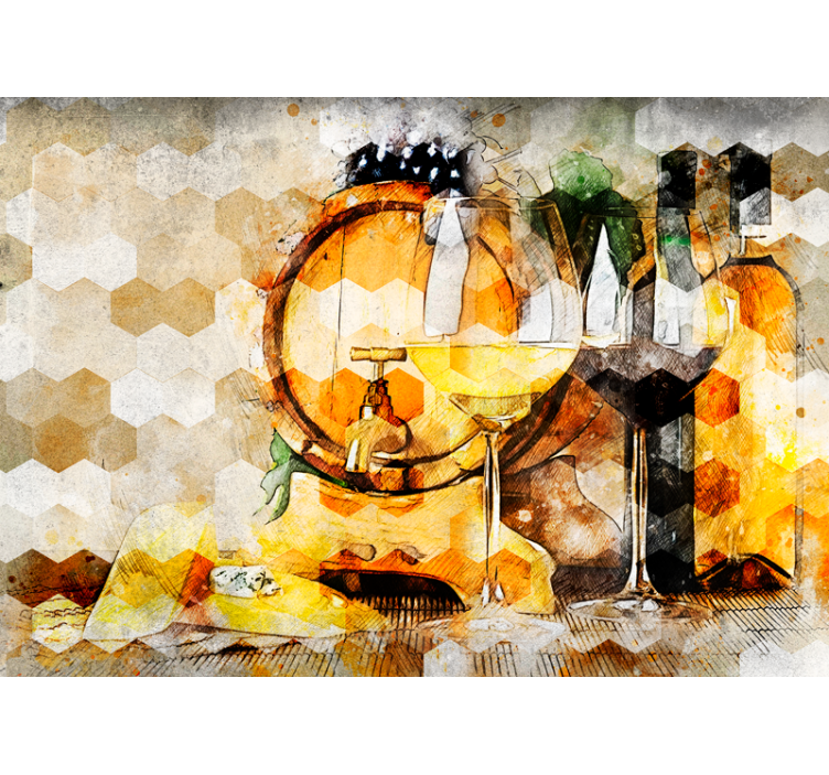 Fototapet musikk vintønne kunst - Tenstickers