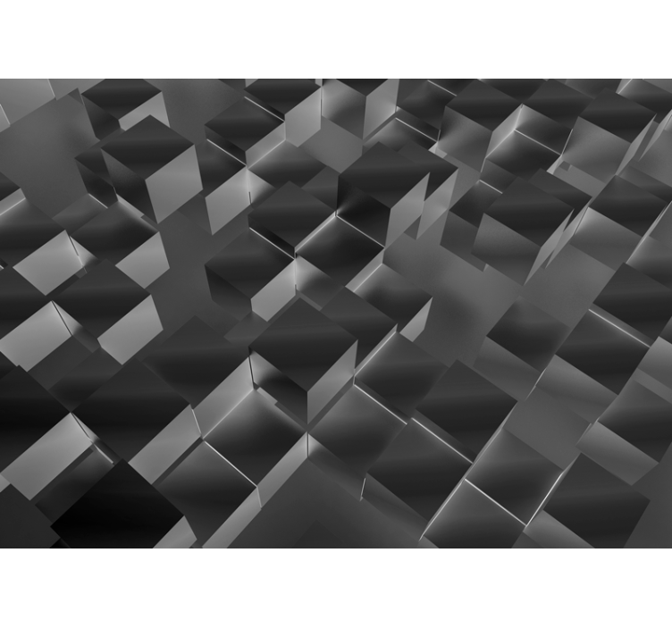 Fototapet tekstur tre-dimensjonale kuber - Tenstickers