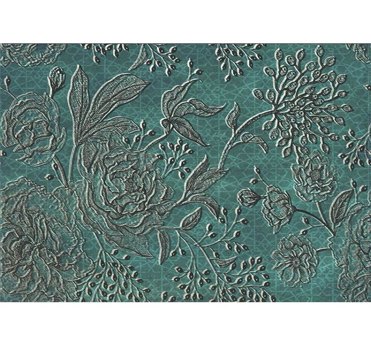 Fototapet blomster intrikate blomsterdesign - Tenstickers