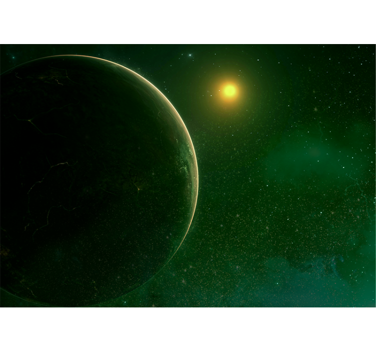 Fototapet verdensrommet planetarisk himmelscene - Tenstickers