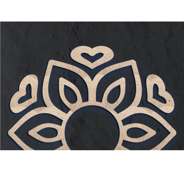 Fototapet buddha hjerte lotus design - Tenstickers