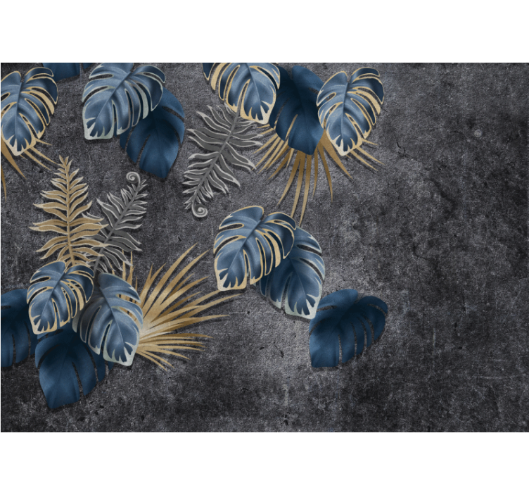 3d-planters effekt på betong fototapet 3d - Tenstickers